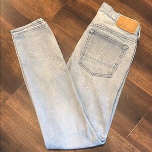 PacSun Blue Distressed Stacked Skinny Denim Jeans
